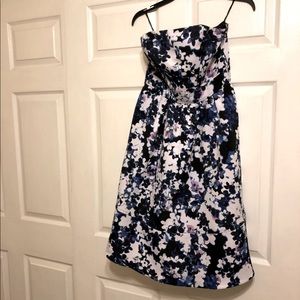 Express Strapless Floral Dress size 4